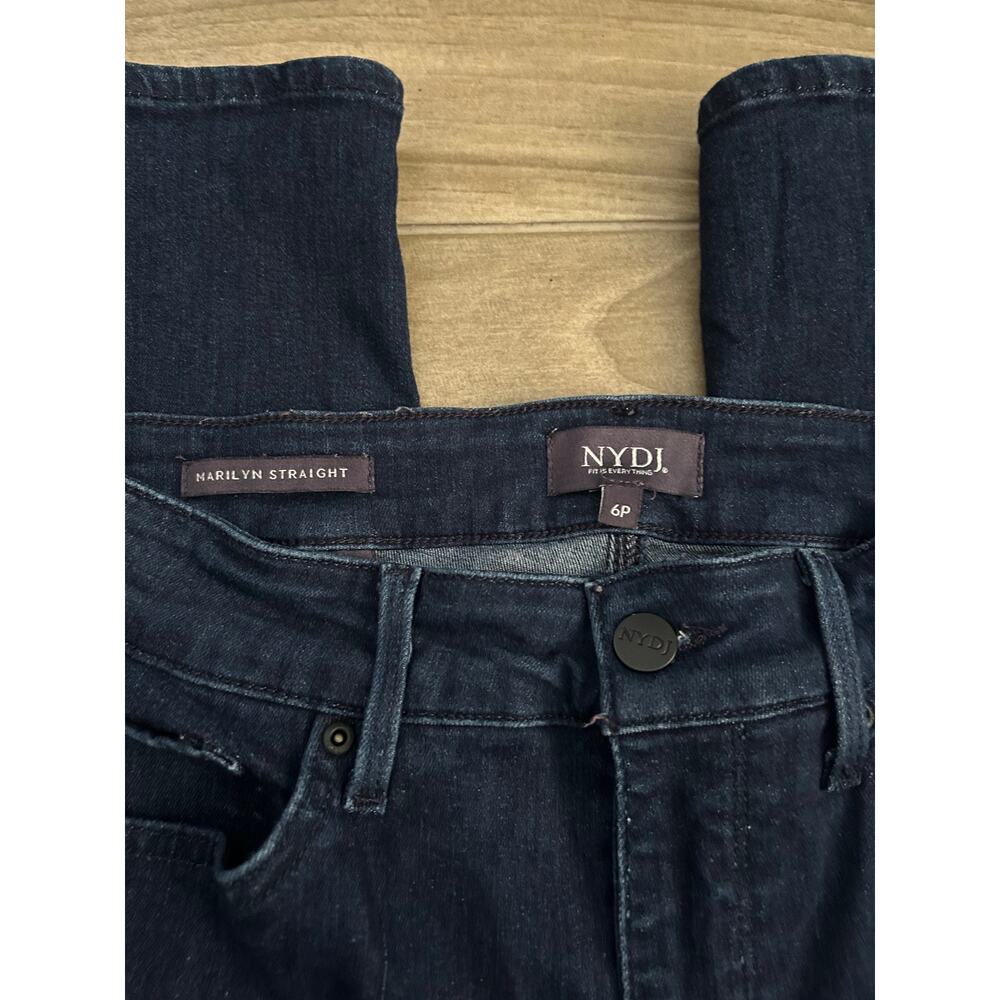 NYDJ MARILYN STARIGHT JEANS SIZE 6P - Picture 4 of 6